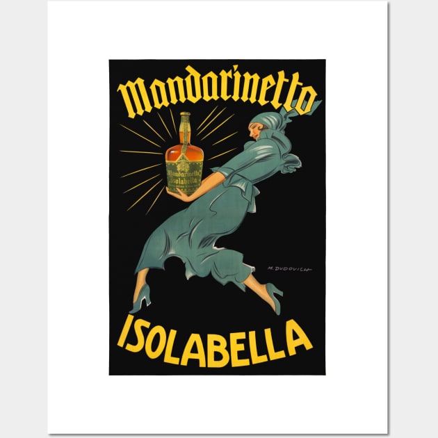 Vintage Advertising Poster Mandarinetto Isolabella Italy Wall Art by vintagetreasure